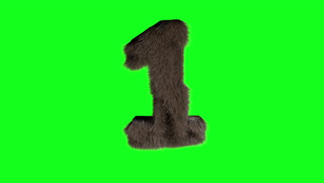 Abstract-hairy-number-1-one-sign-fluffy-furry